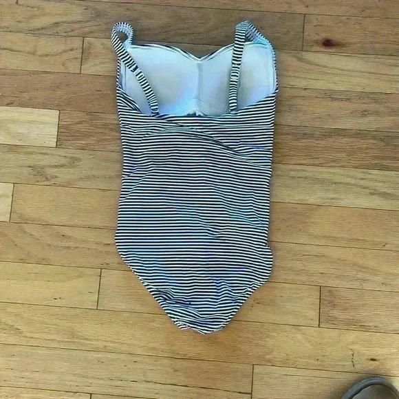 Bond Eye Australia Blue and White Striped One Piece SZ 8 - Picture 4 of 7
